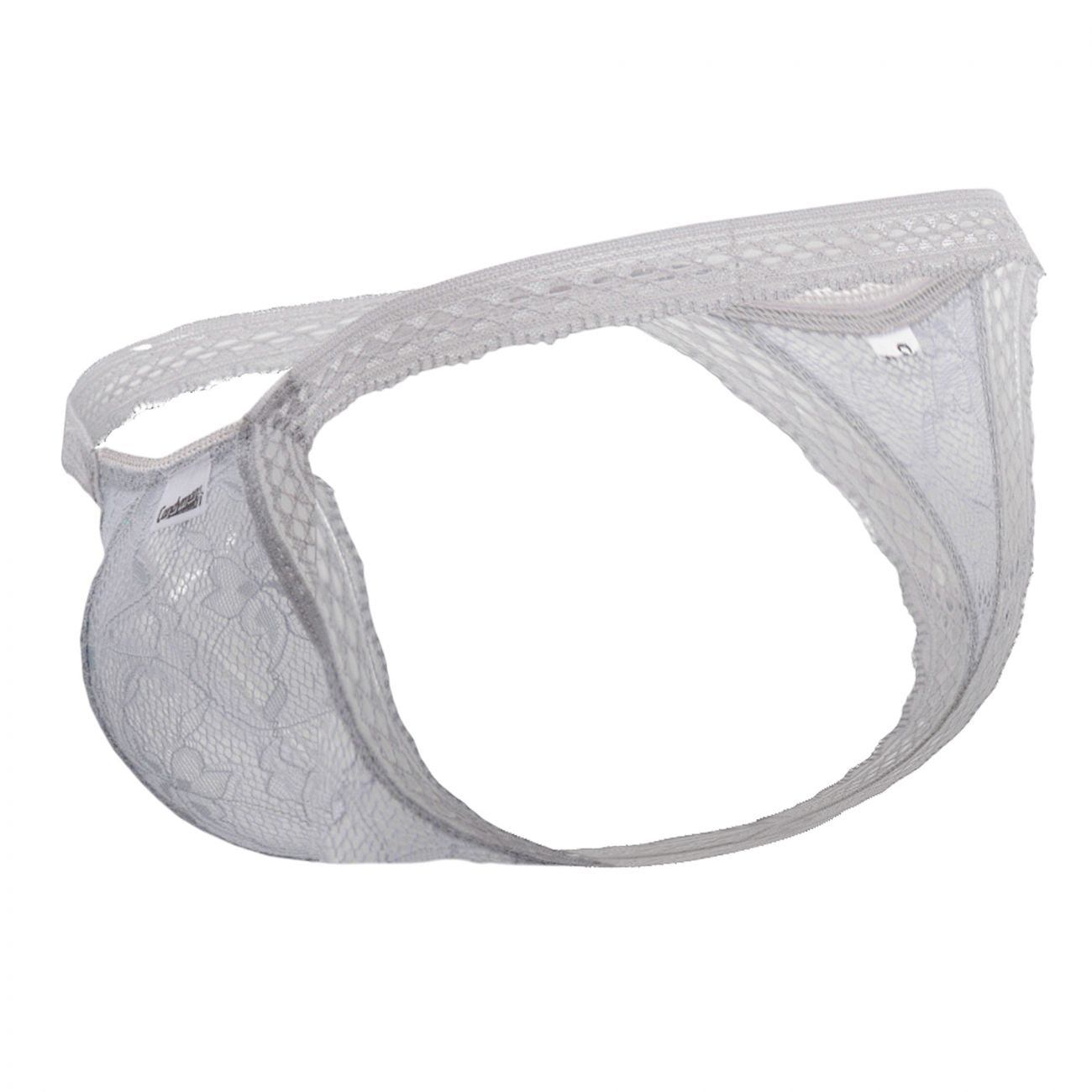 CandyMan 99420X Double Lace Thongs Gray Plus Sizes