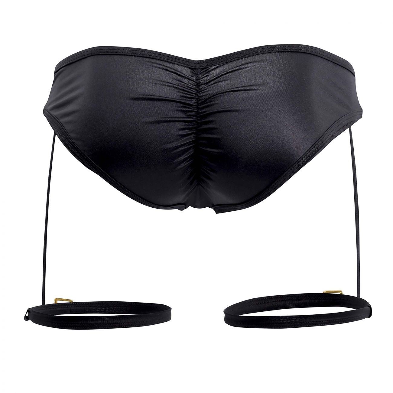 CandyMan 99468X Garter Briefs Black Plus Sizes