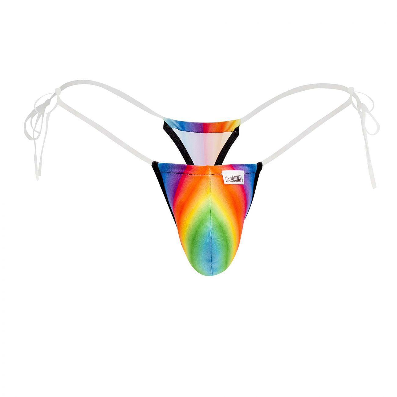 CandyMan 99571X Invisible Micro G-String Rainbow Print Plus Sizes