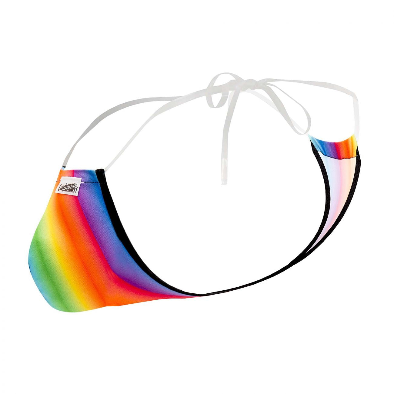 CandyMan 99571X Invisible Micro G-String Rainbow Print Plus Sizes
