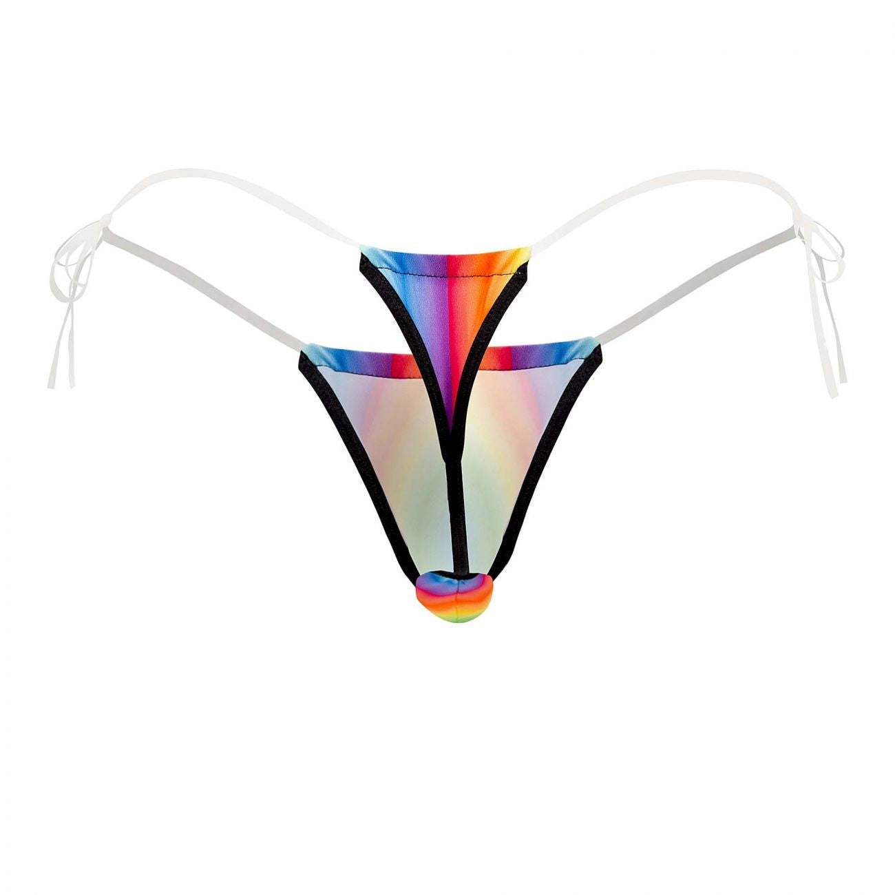 CandyMan 99571X Invisible Micro G-String Rainbow Print Plus Sizes