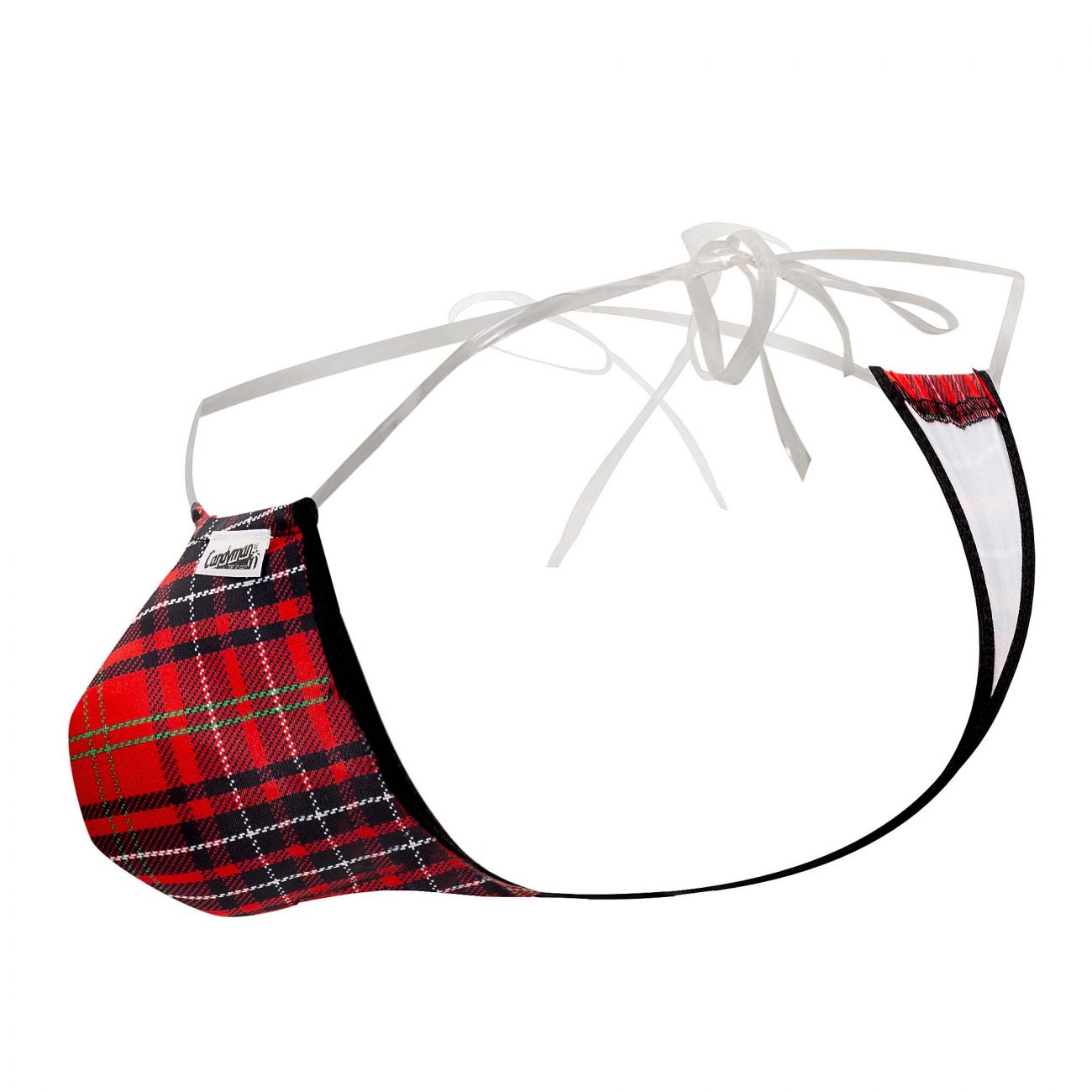 CandyMan 99571X Invisible Micro G-String Red Print Plus Sizes