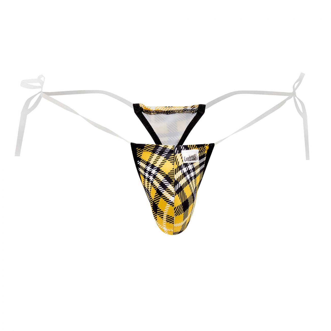 CandyMan 99571X Invisible Micro G-String Yellow Print Plus Sizes