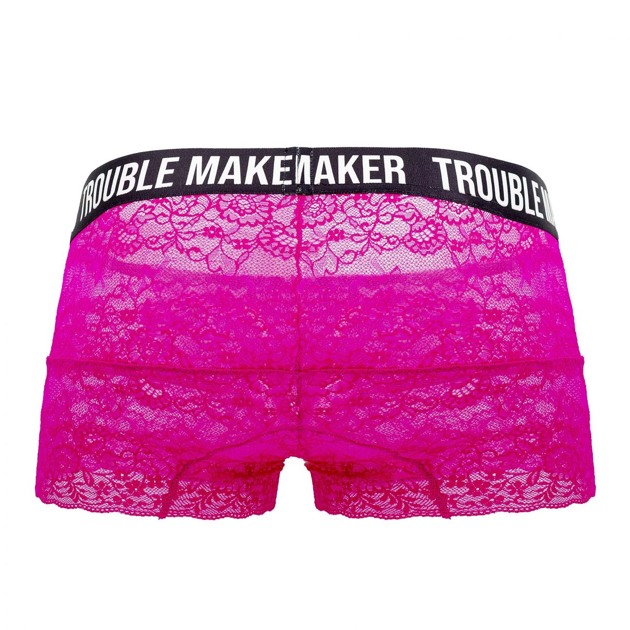 CandyMan 99616X Trouble Maker Lace Trunks Pink Plus Sizes