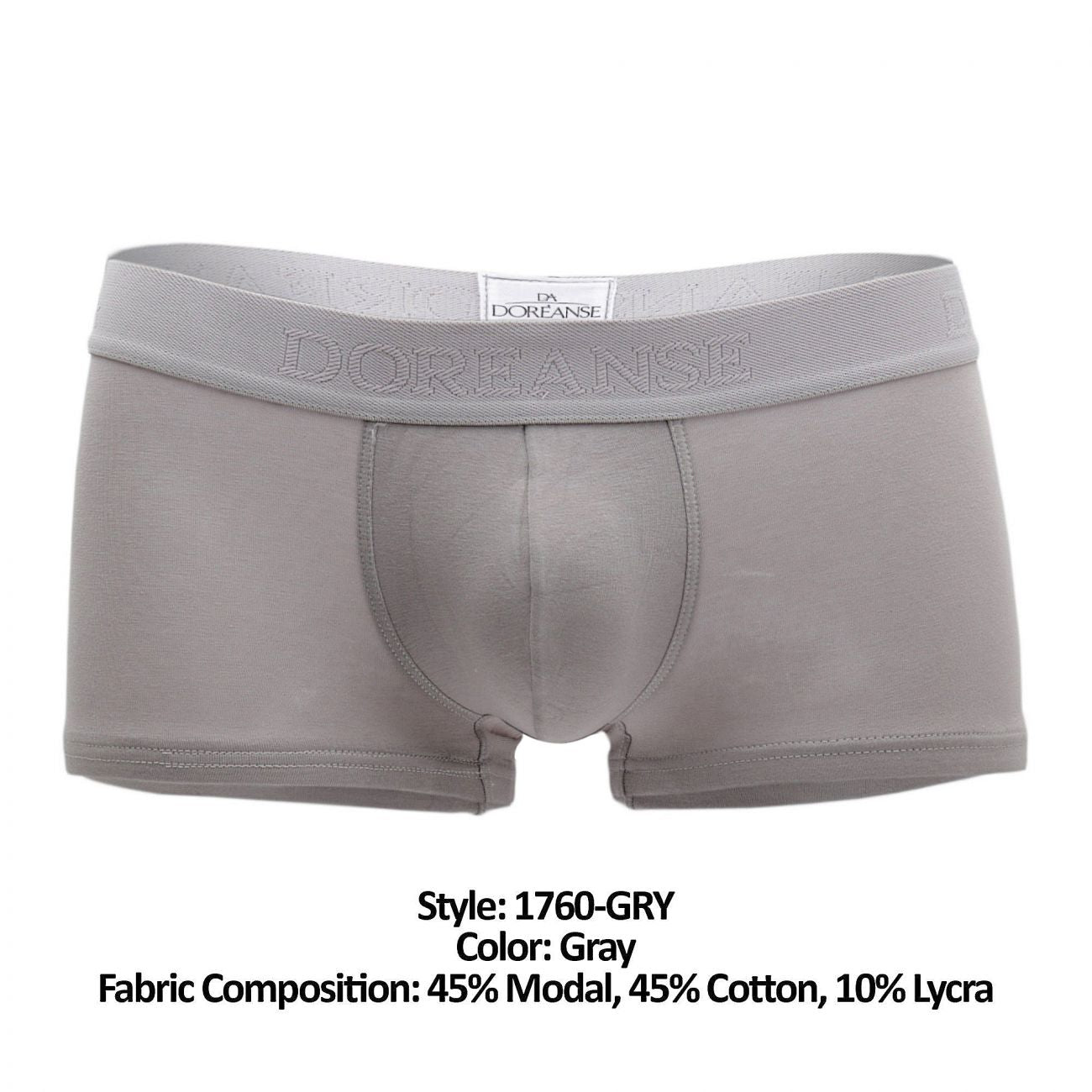 Doreanse 1760-GRY Low-rise Trunk