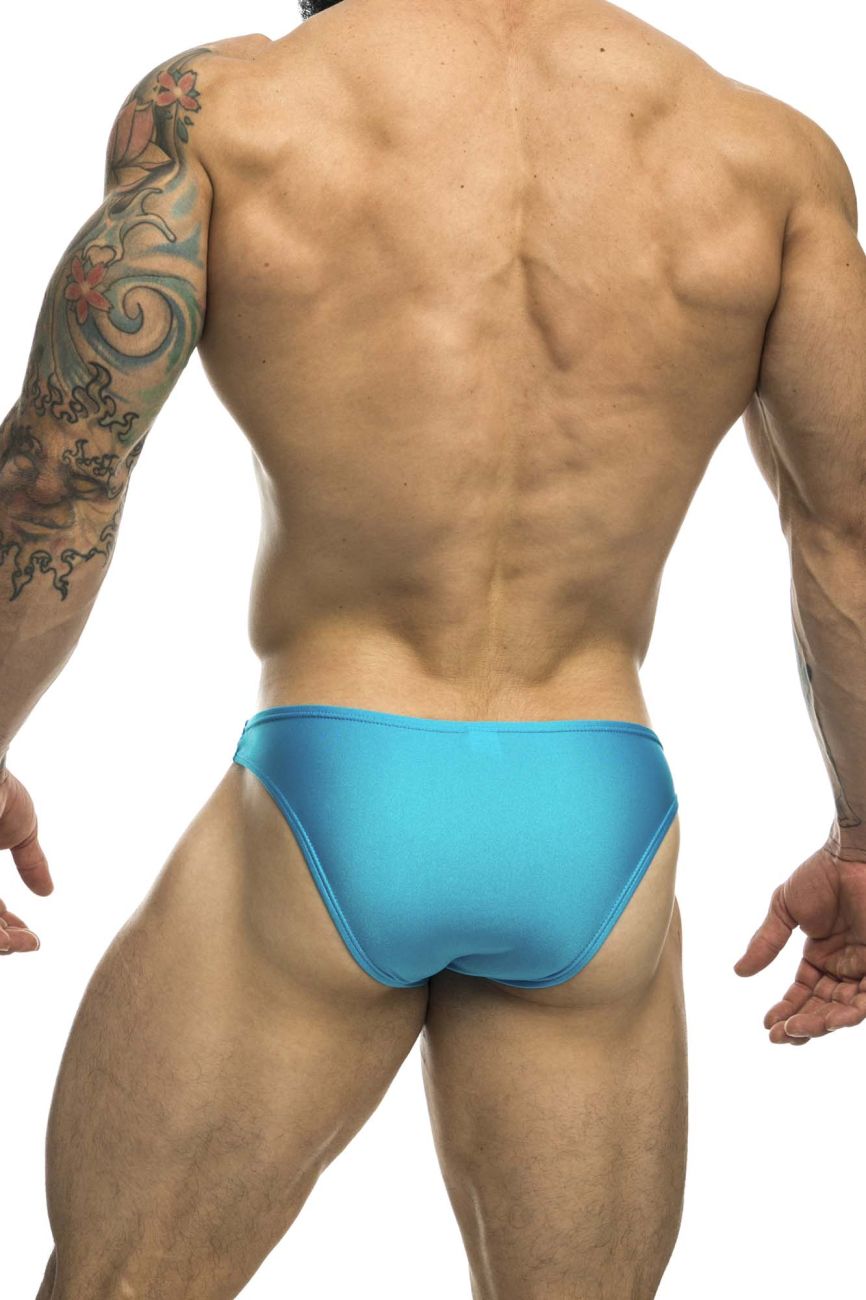 JUSTIN+SIMON XSJ01 Classic Silky Bikini Turquoise Plus Sizes