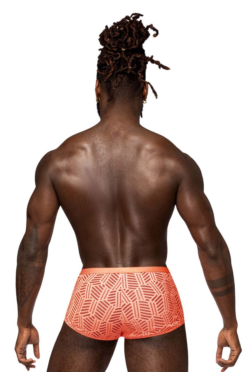Male Power 125-284 Rude Awakening Cheeky Cutout Short Neon Orange