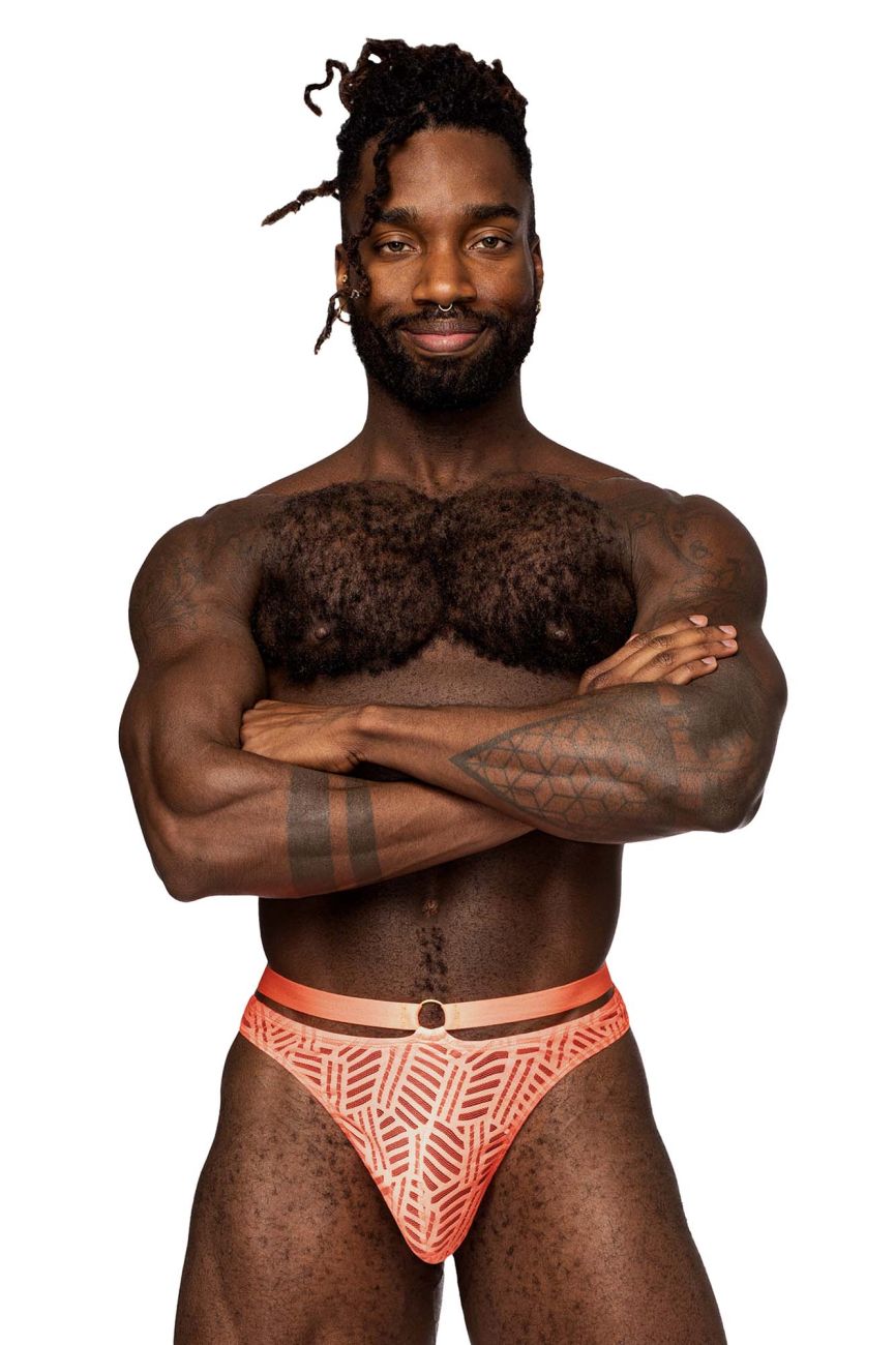 Male Power 415-284 Rude Awakening Strap Thong Neon Orange