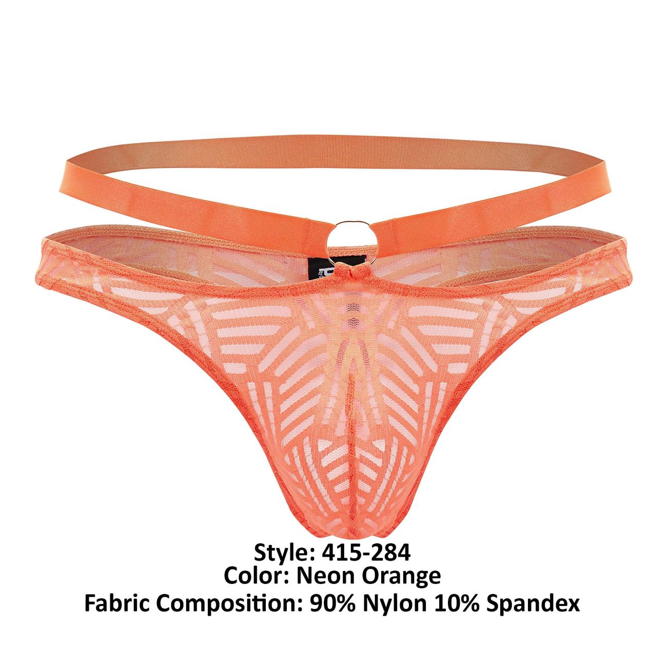 Male Power 415-284 Rude Awakening Strap Thong Neon Orange