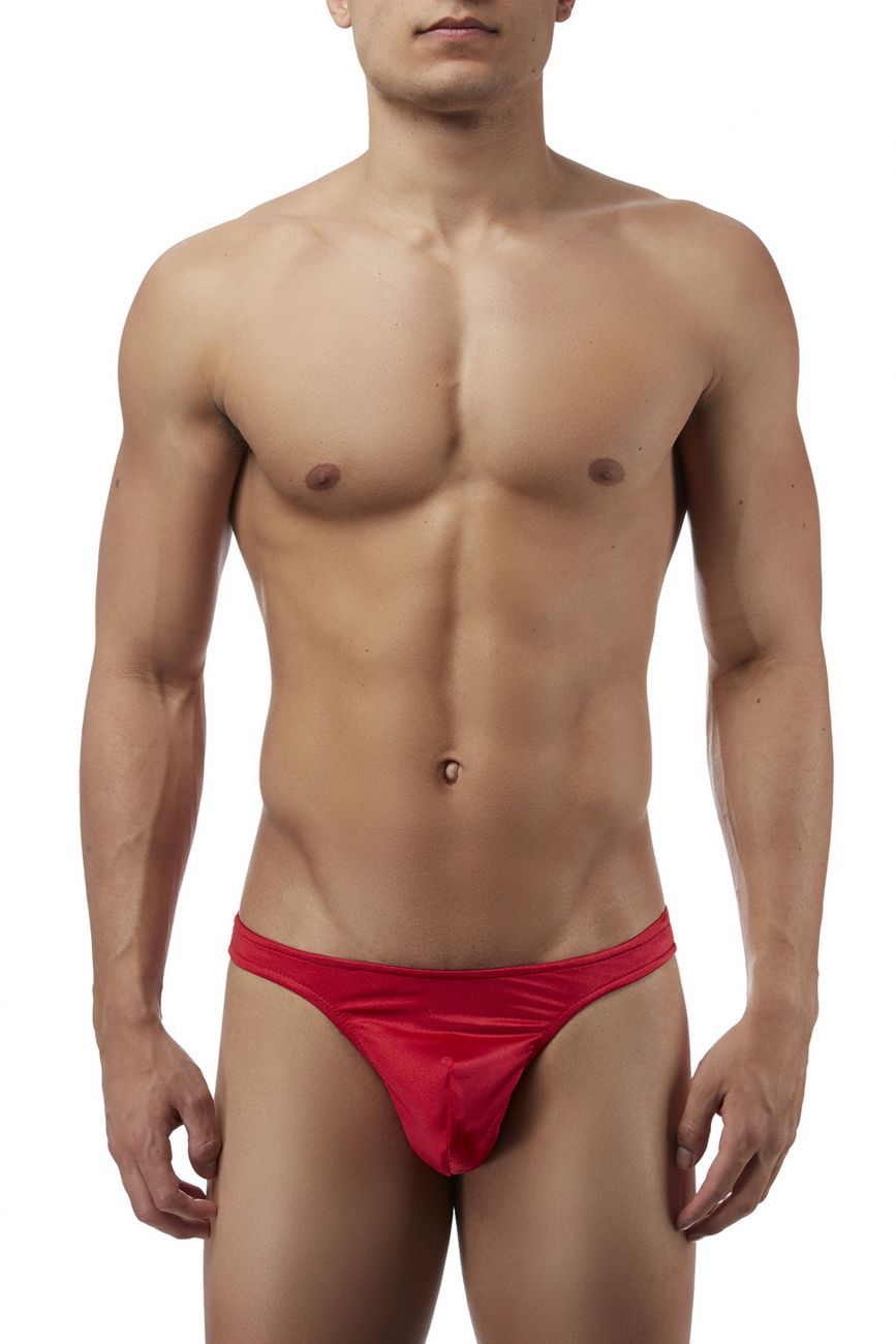 Male Power 442076 Satin Lycra Sexy Thong Red