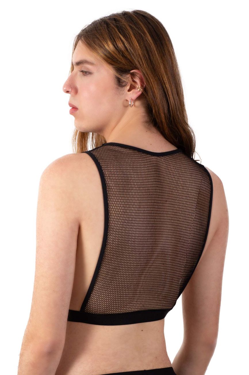 PLURAL PL007 Non-binary Underwear Crop Top Black