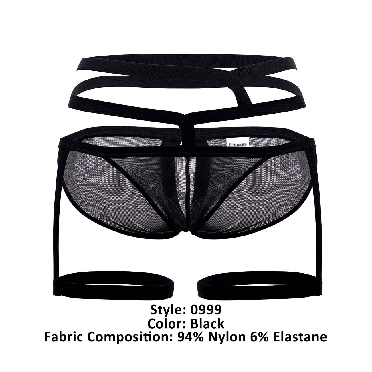 Pikante 0999 Accra Garter Briefs Black