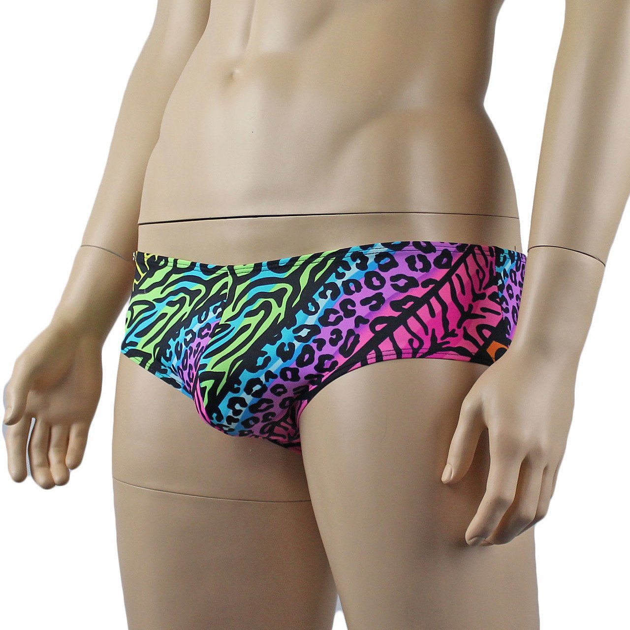 Mens Festival Animal Mini Low Rise Boxer Brief Shorts