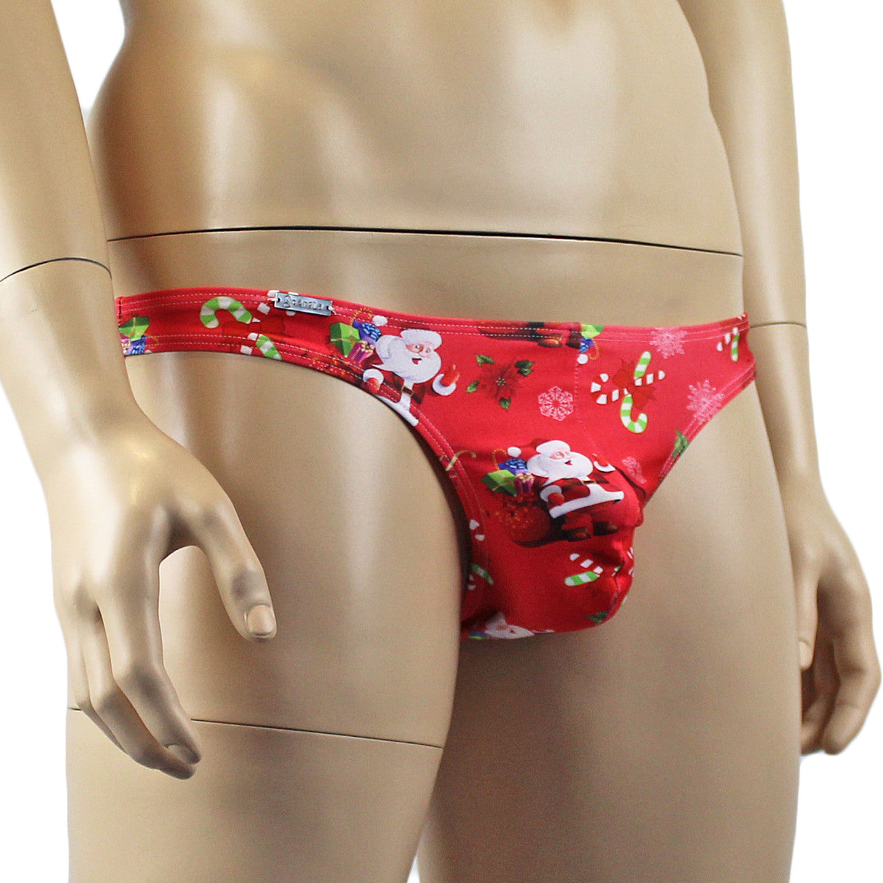 Mens Christmas Santa G string Thong