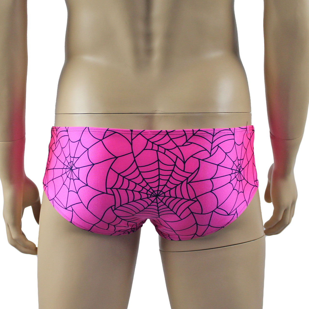 Mens Spider Web Mini Boxer Brief Lime Green or Hot Pink