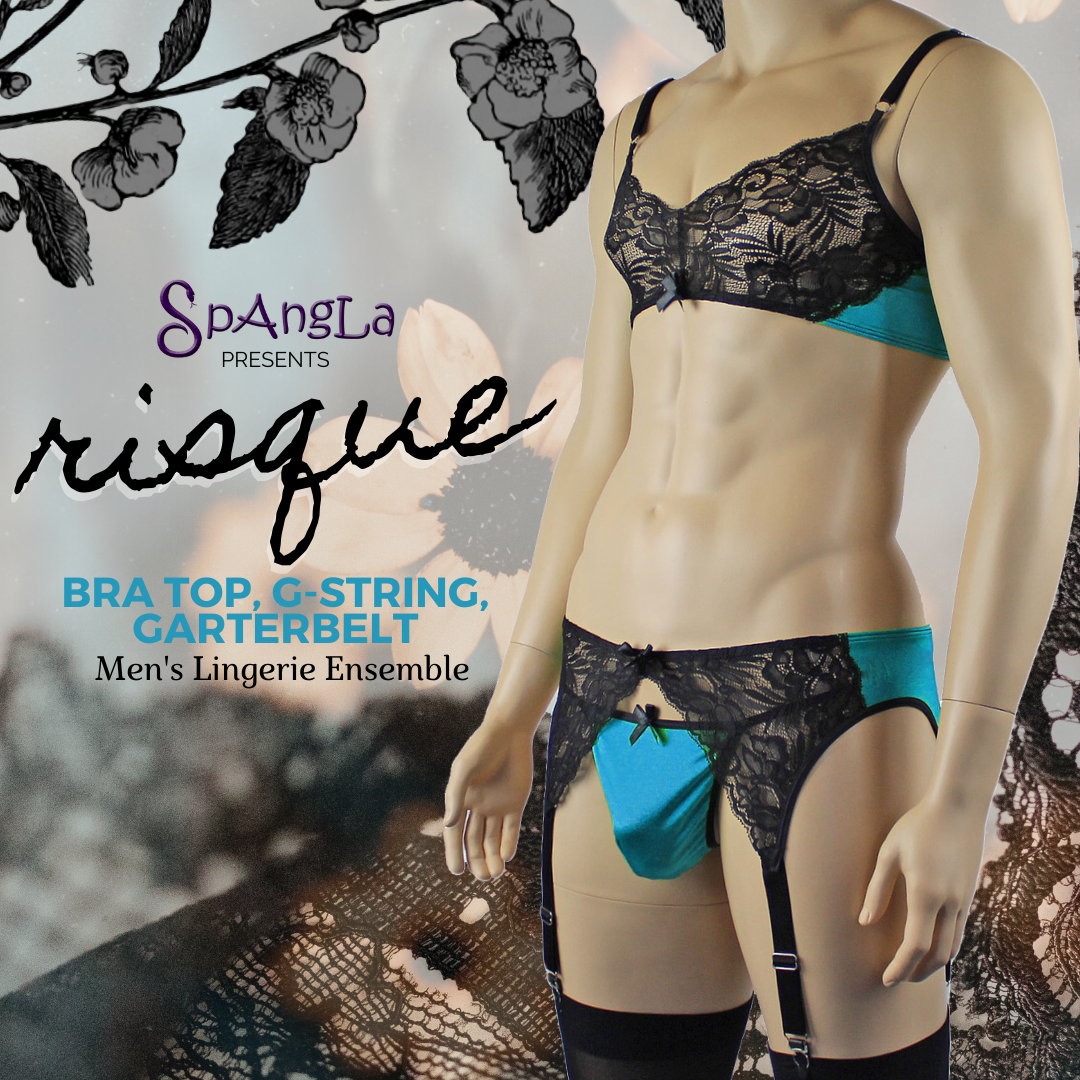 More Fun in Taking a “Risque” with this Bra Top Lingerie Ensemble by Spangla
