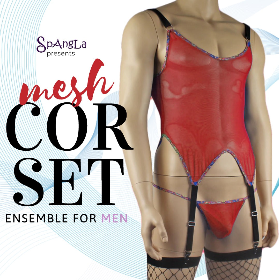 Sheer Corset Lingerie Ensemble from Spangla Brings a Sultry Satisfaction