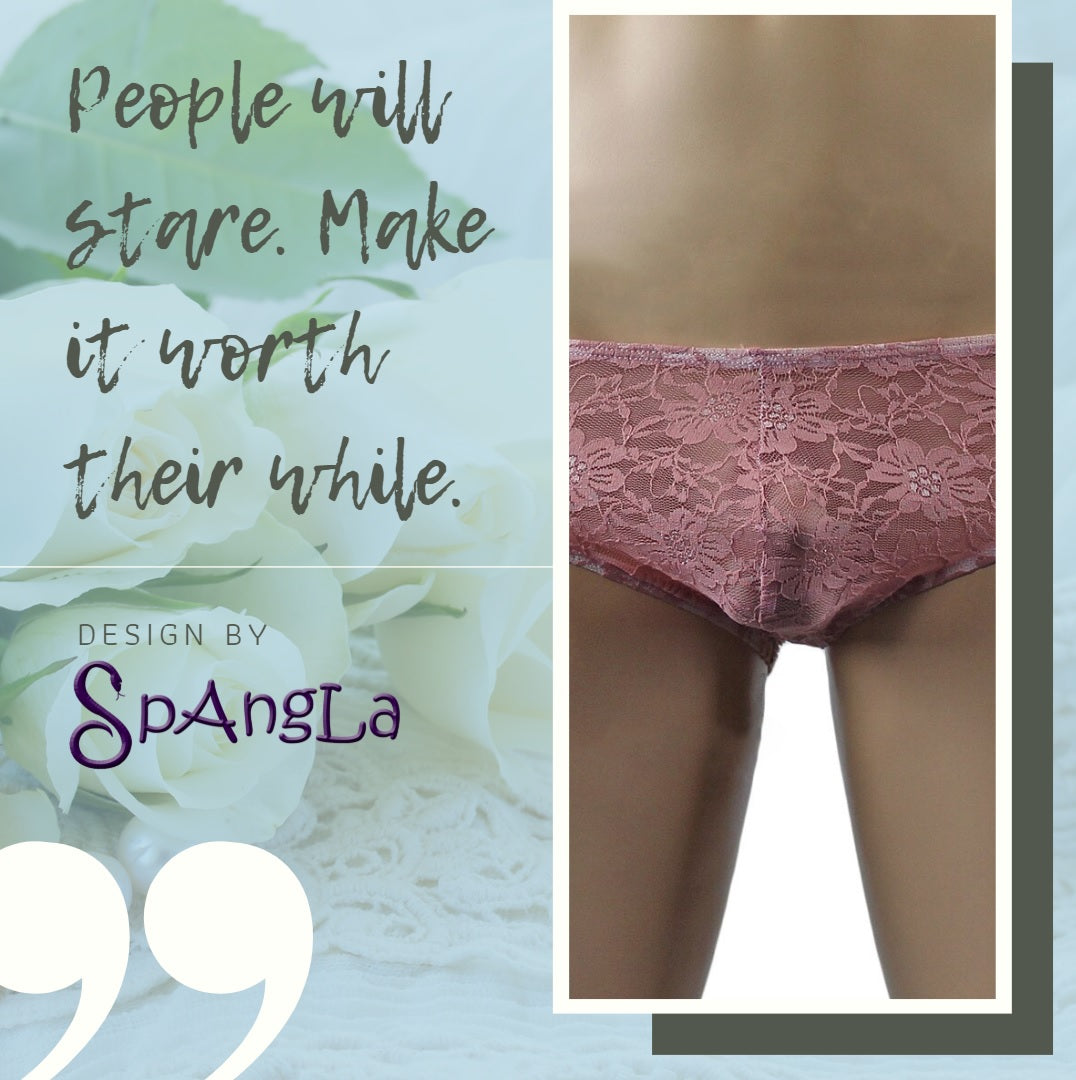 All Laced ‘round the Waist with the Spangla Male Panty Bikini Briefs