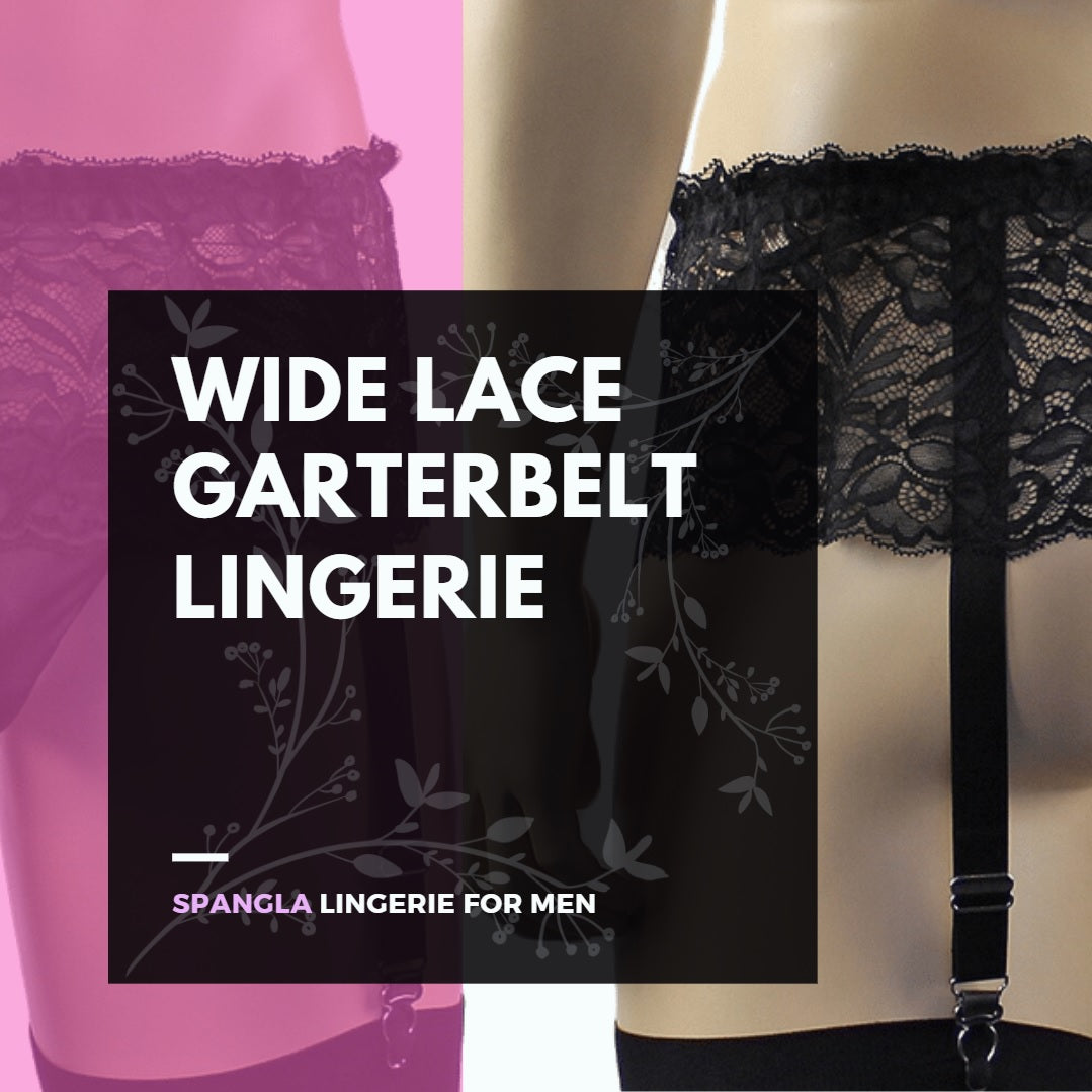 Spangla Wide Garterbelt Broadens Your Femme Boy Lingerie Look!