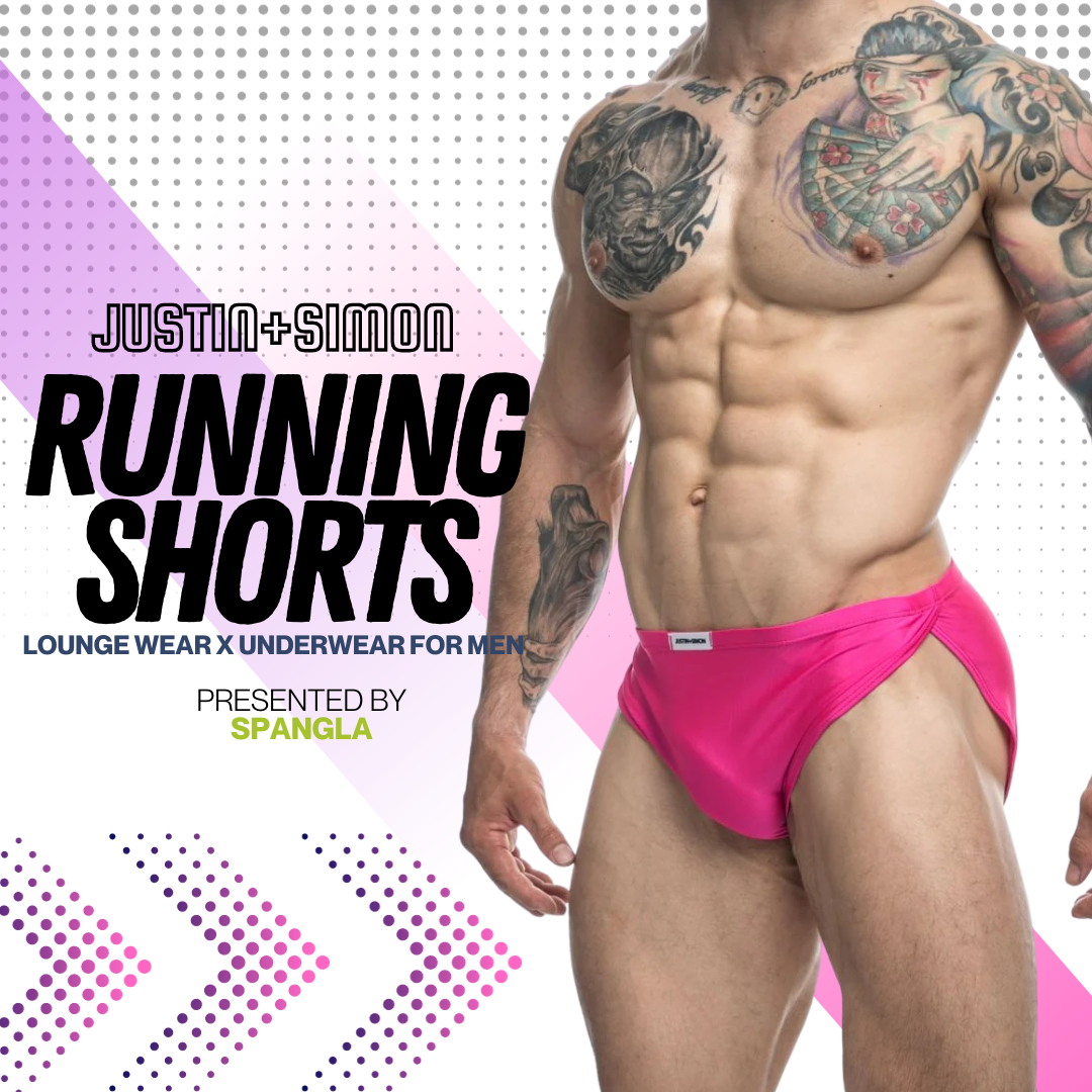 Lounge Around or Take a Run in a Sexy JUSTIN+SIMON Mens Running Shorts!
