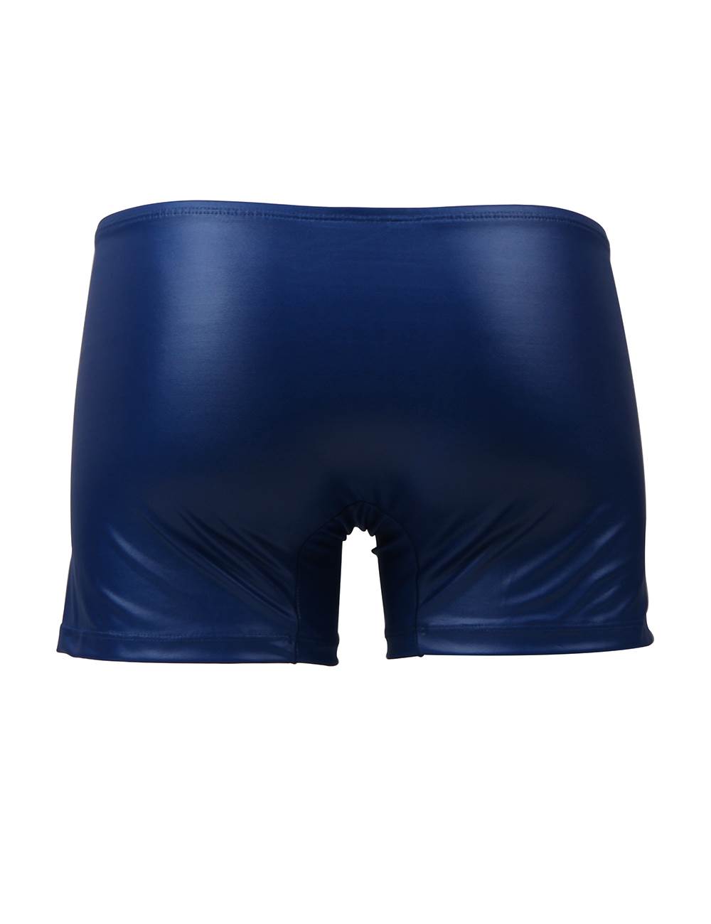 JCSTK -  Mens Wetlook OY-MP069 Boxer Shorts with Zipper Pouch Front Blue