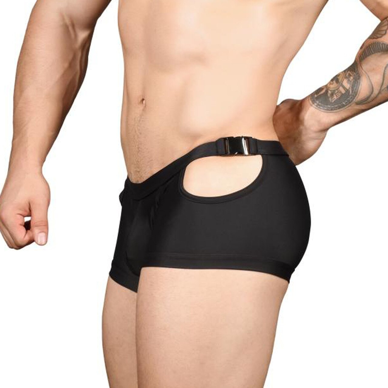 JCSTK - Mens Andrew Christian Buckle Trunk Black