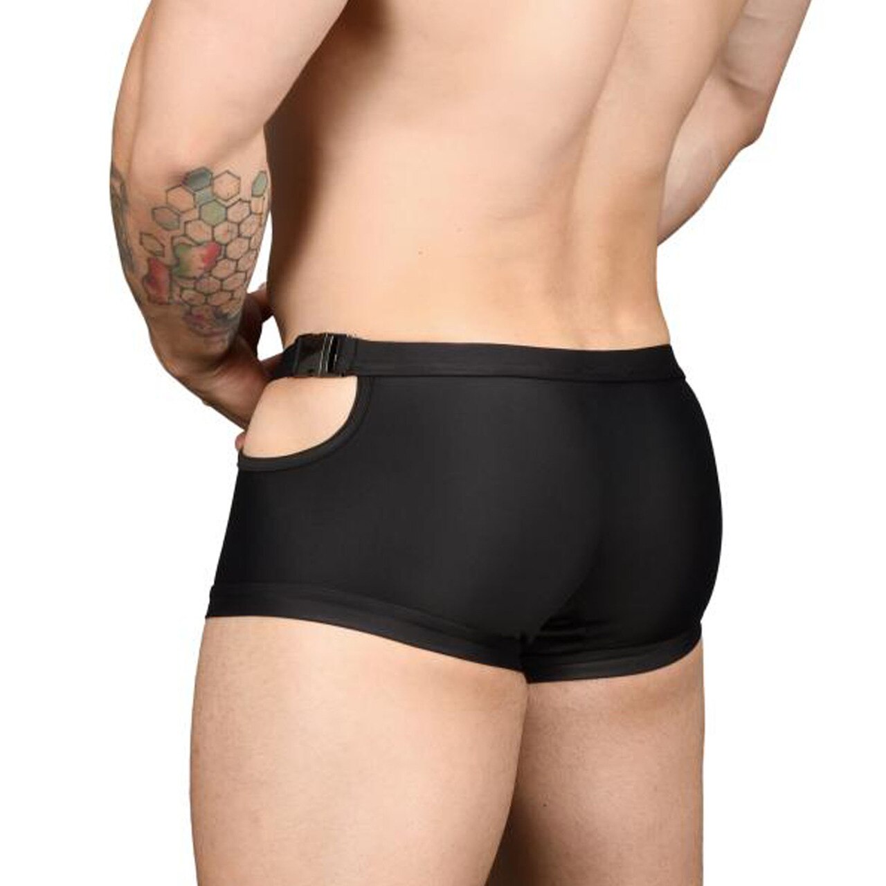 JCSTK - Mens Andrew Christian Buckle Trunk Black