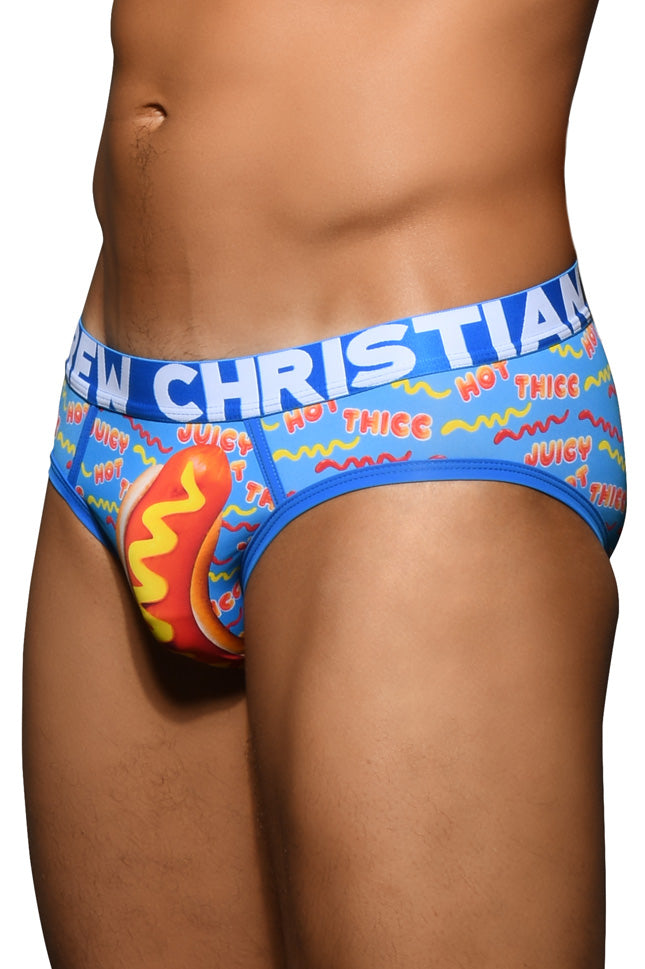 JCSTK - Andrew Christian AC-92752 Hot Dog Brief Underwear w/ ALMOST NAKED® Printed