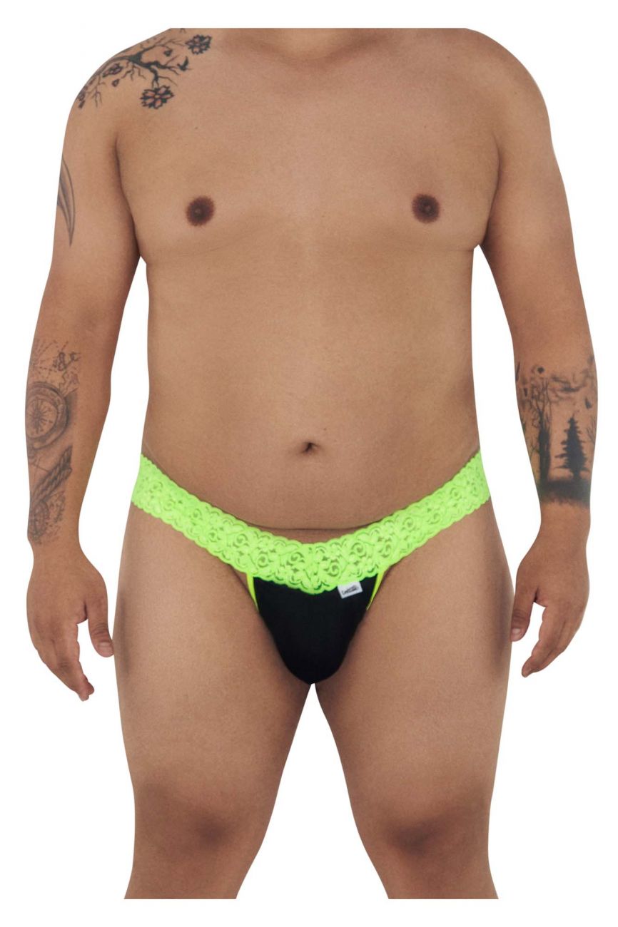 JCSTK - CandyMan 99370X Alluring Thongs Hot Green Plus Sizes