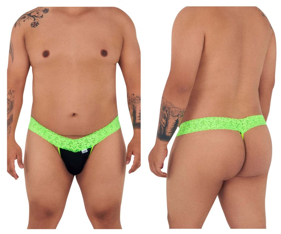 JCSTK - CandyMan 99370X Alluring Thongs Hot Green Plus Sizes