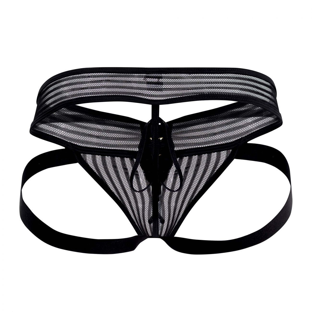 JCSTK - CandyMan 99493X G-String Jockstrap Black Plus Sizes