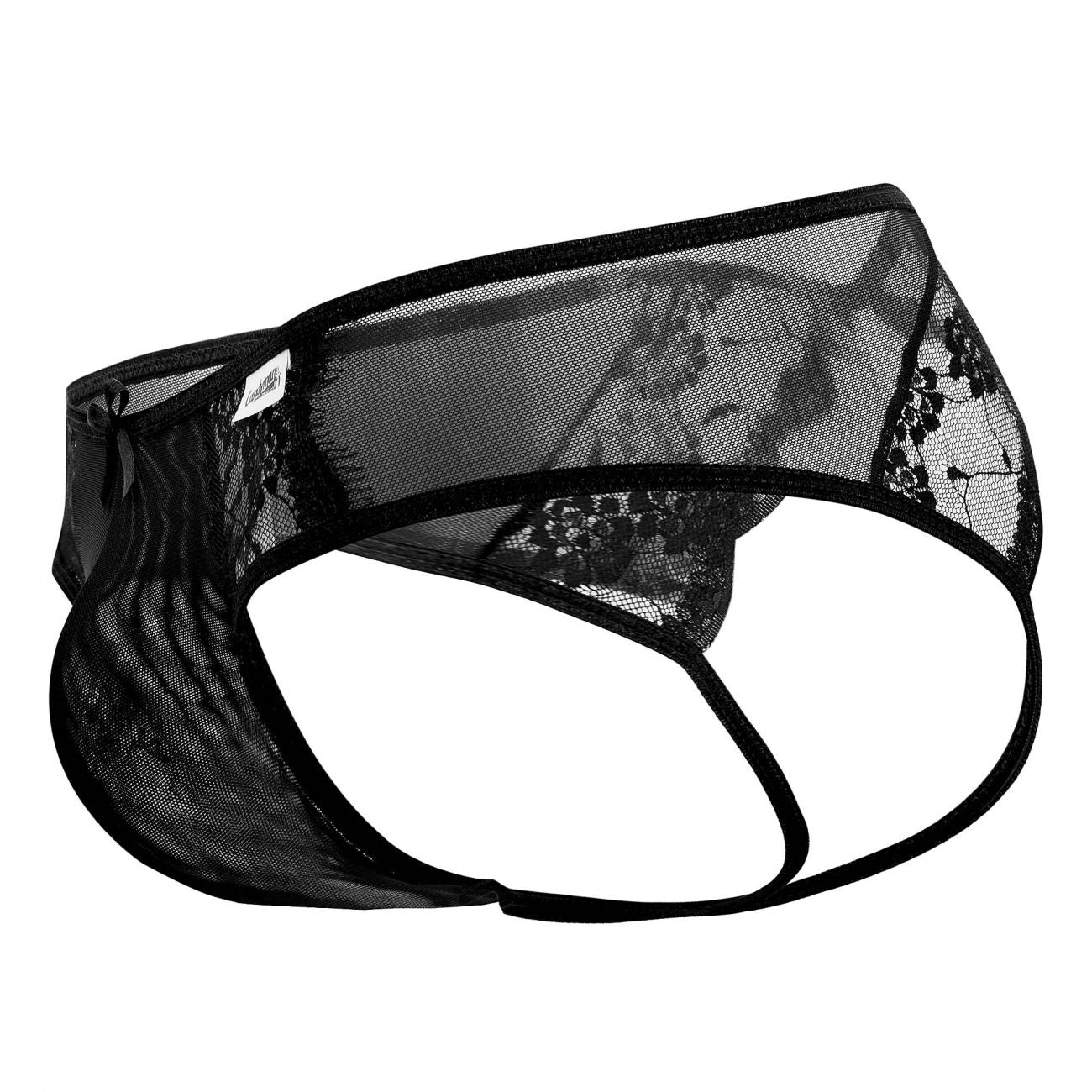 JCSTK - CandyMan 99538 Sexy Lace Jockstrap Black