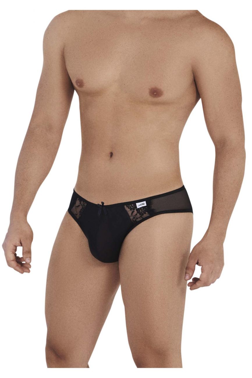 JCSTK - CandyMan 99538 Sexy Lace Jockstrap Black