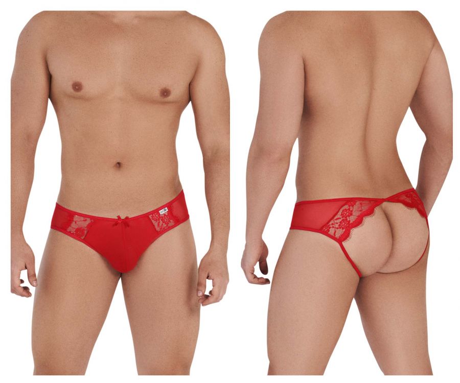 JCSTK - CandyMan 99538 Sexy Lace Jockstrap Red