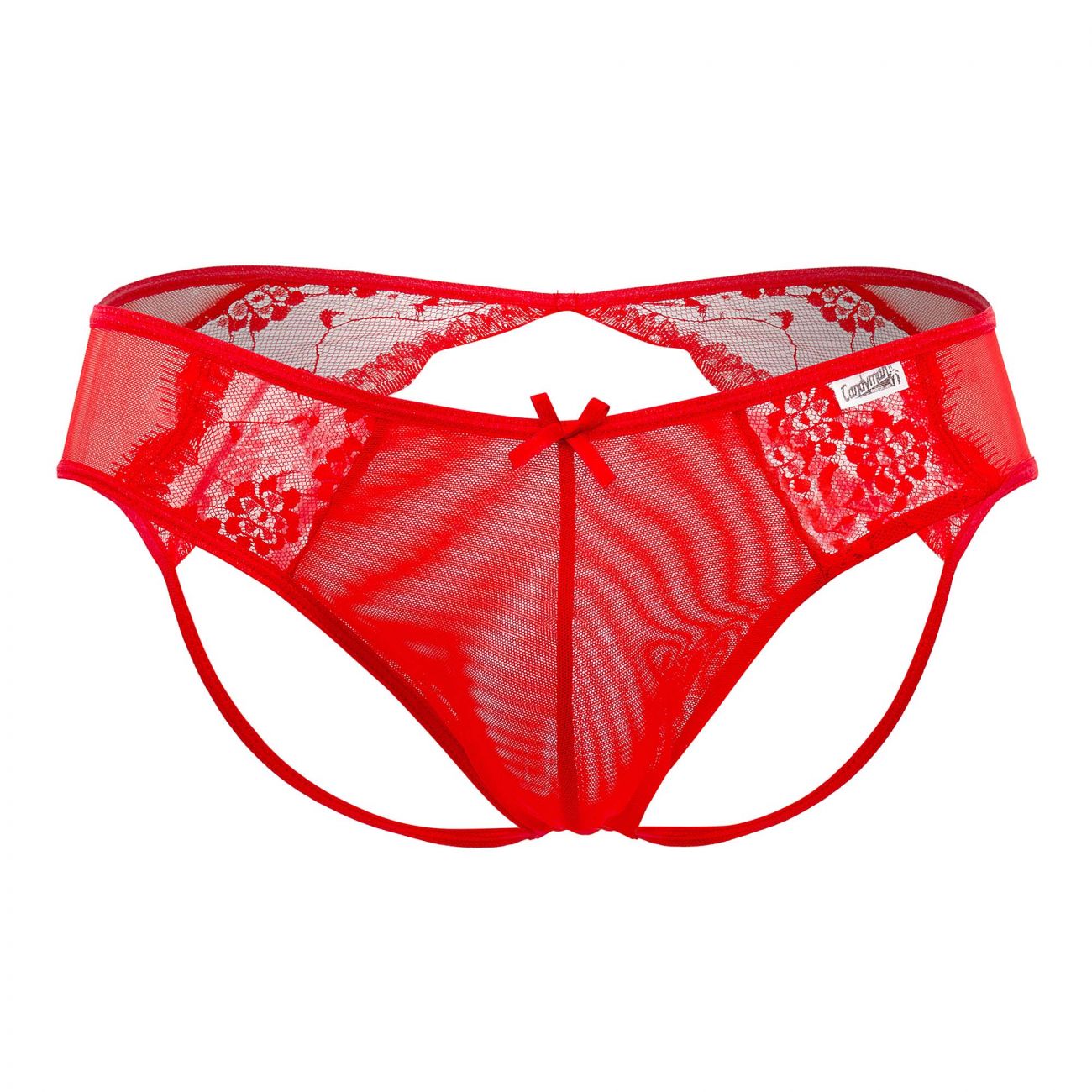 JCSTK - CandyMan 99538 Sexy Lace Jockstrap Red