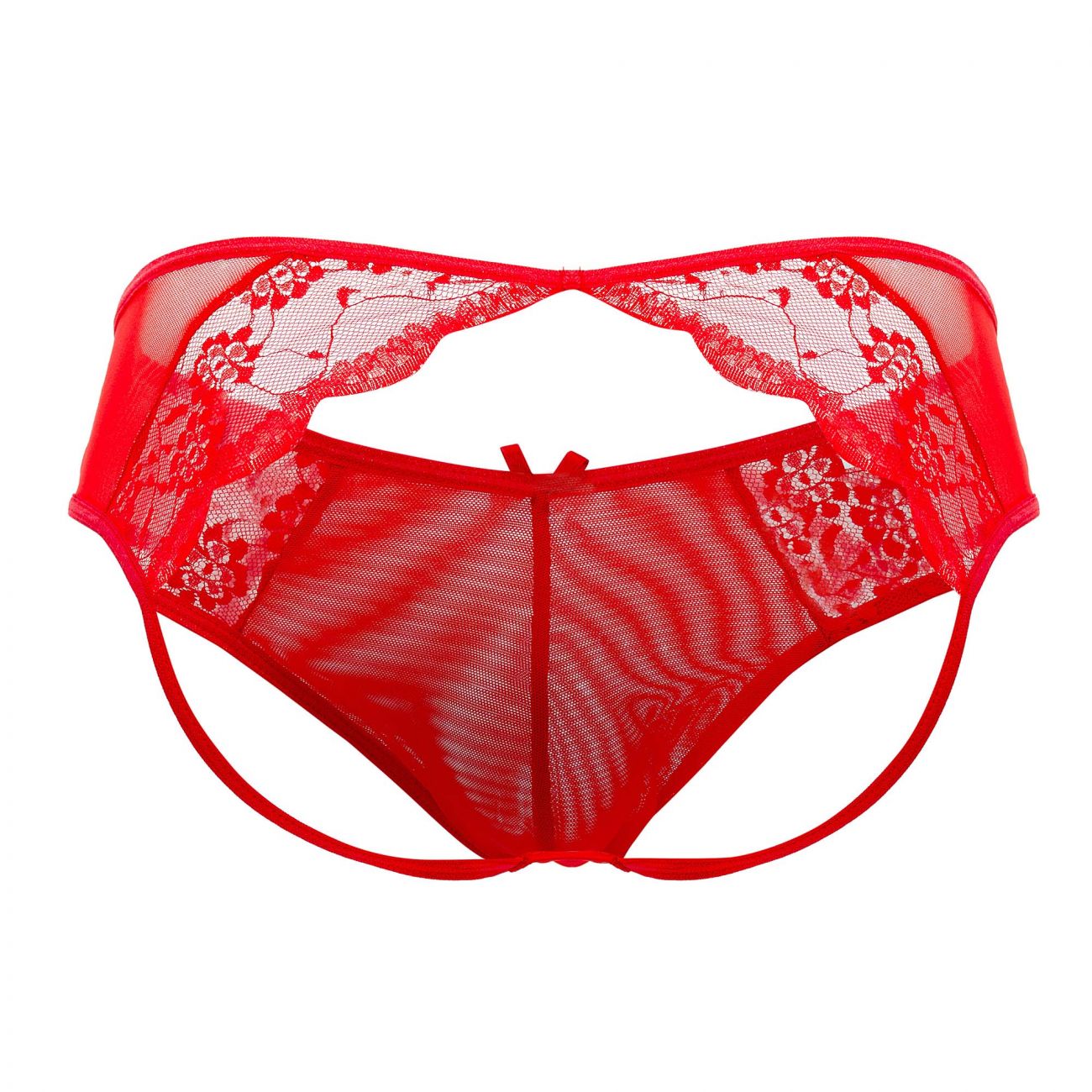 JCSTK - CandyMan 99538 Sexy Lace Jockstrap Red