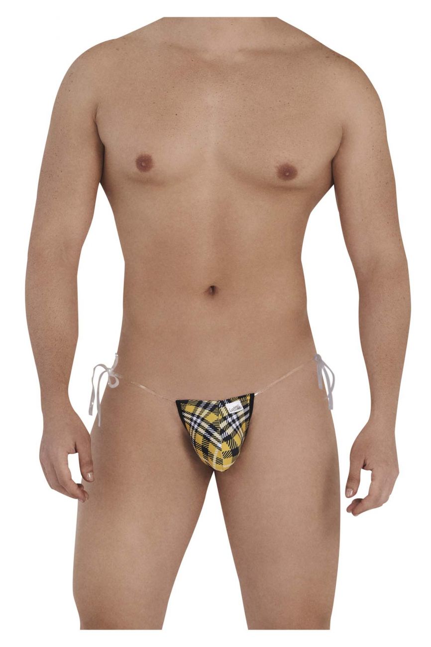 JCSTK - CandyMan 99571 Invisible Strap Micro G-String Yellow Print