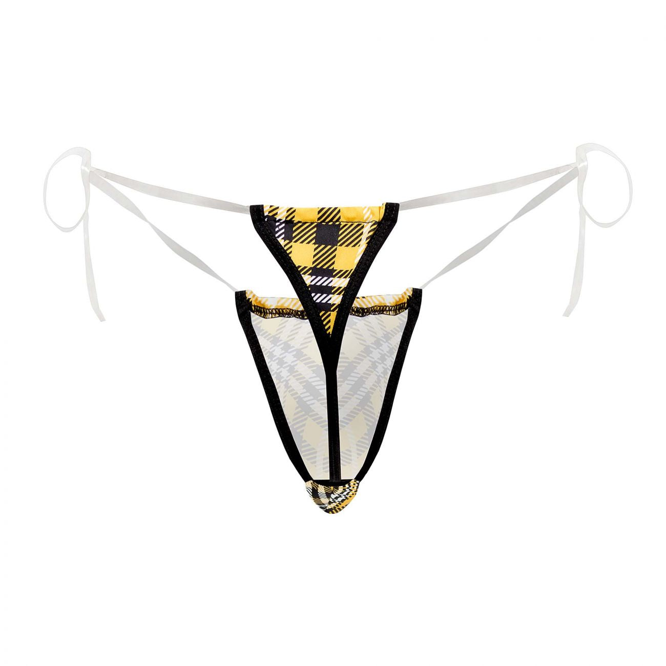 JCSTK - CandyMan 99571 Invisible Strap Micro G-String Yellow Print