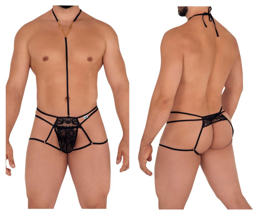 JCSTK - CandyMan 99583 Leash Jockstrap Black