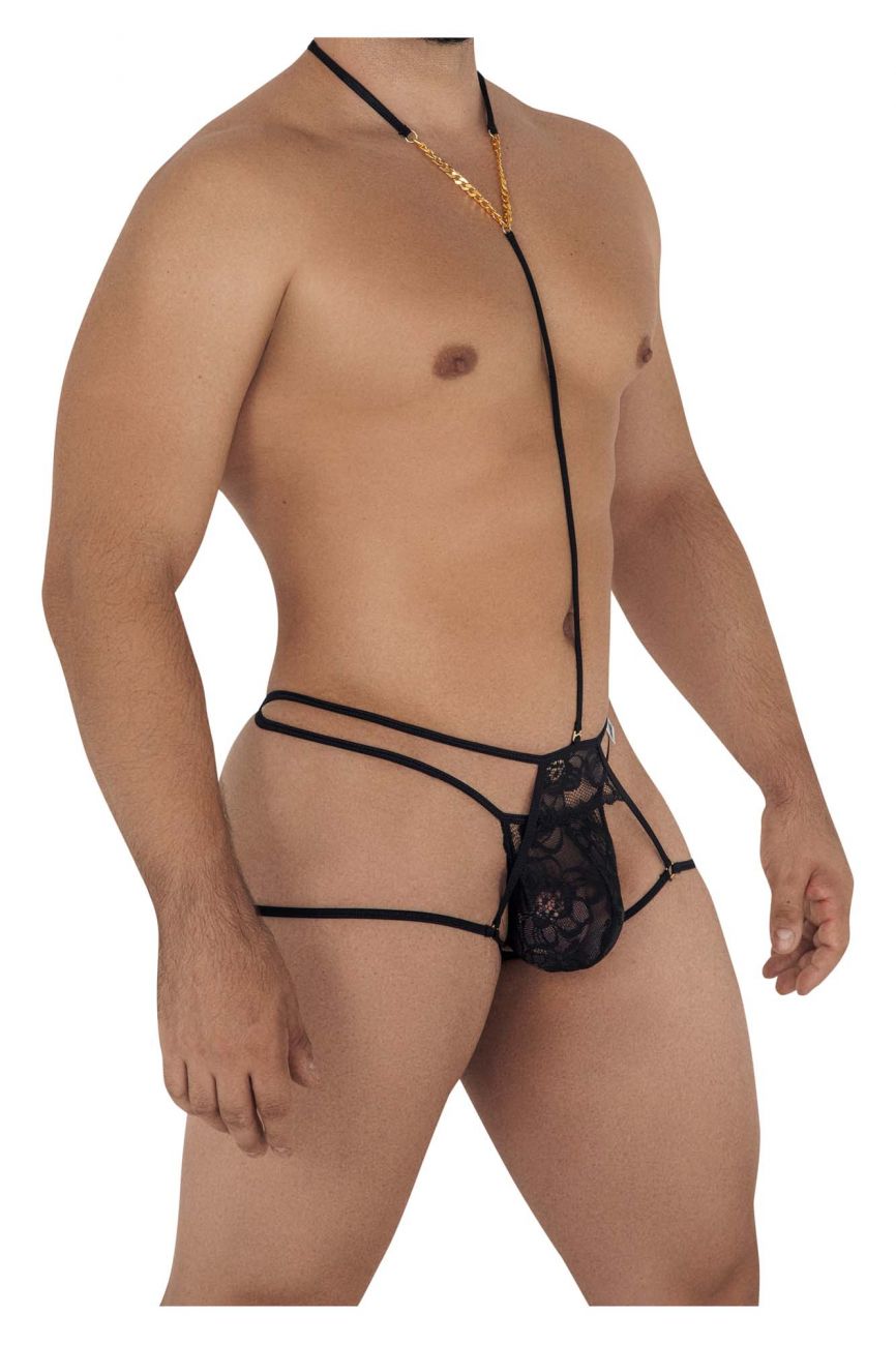 JCSTK - CandyMan 99583 Leash Jockstrap Black