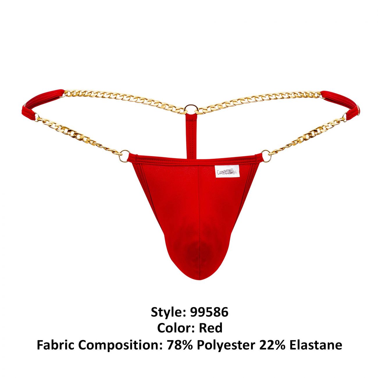 JCSTK - CandyMan 99586 Chain G-String Red