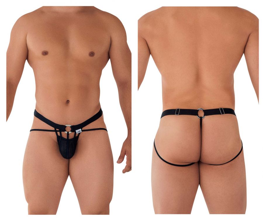 JCSTK - CandyMan 99617 Mesh Cage Jockstrap Black