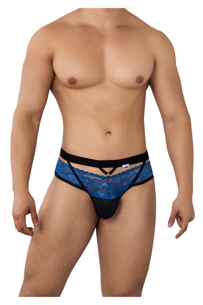 JCSTK - CandyMan 99627 Lace Jockstrap Blue