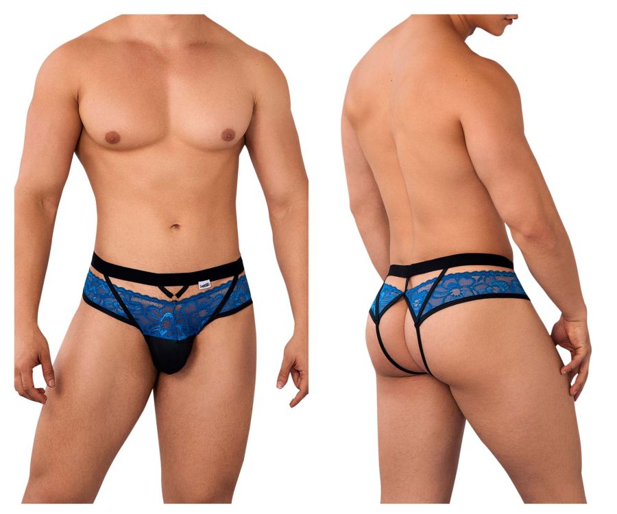 JCSTK - CandyMan 99627 Lace Jockstrap Blue