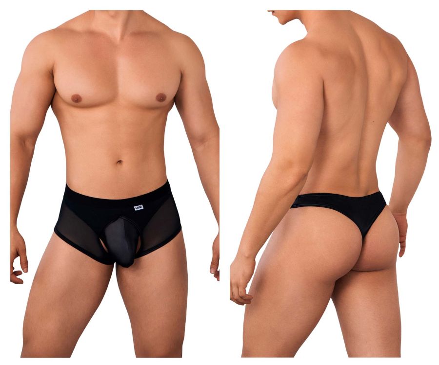 JCSTK - CandyMan 99629 Trunk and Thong Set Black