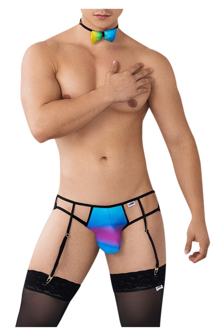 JCSTK - CandyMan 99630 Colorful Garter Jockstrap Rainbow