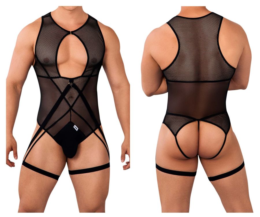 JCSTK - CandyMan 99650 Mesh Bodysuit Black