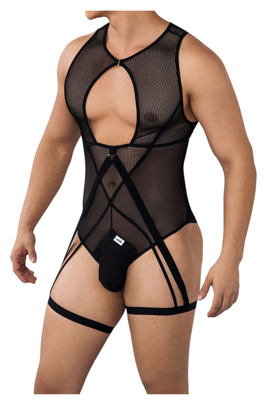 JCSTK - CandyMan 99650 Mesh Bodysuit Black