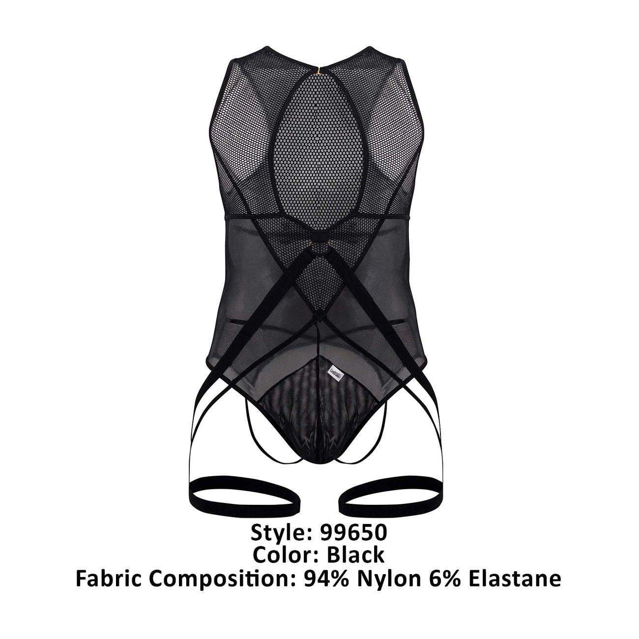 JCSTK - CandyMan 99650 Mesh Bodysuit Black