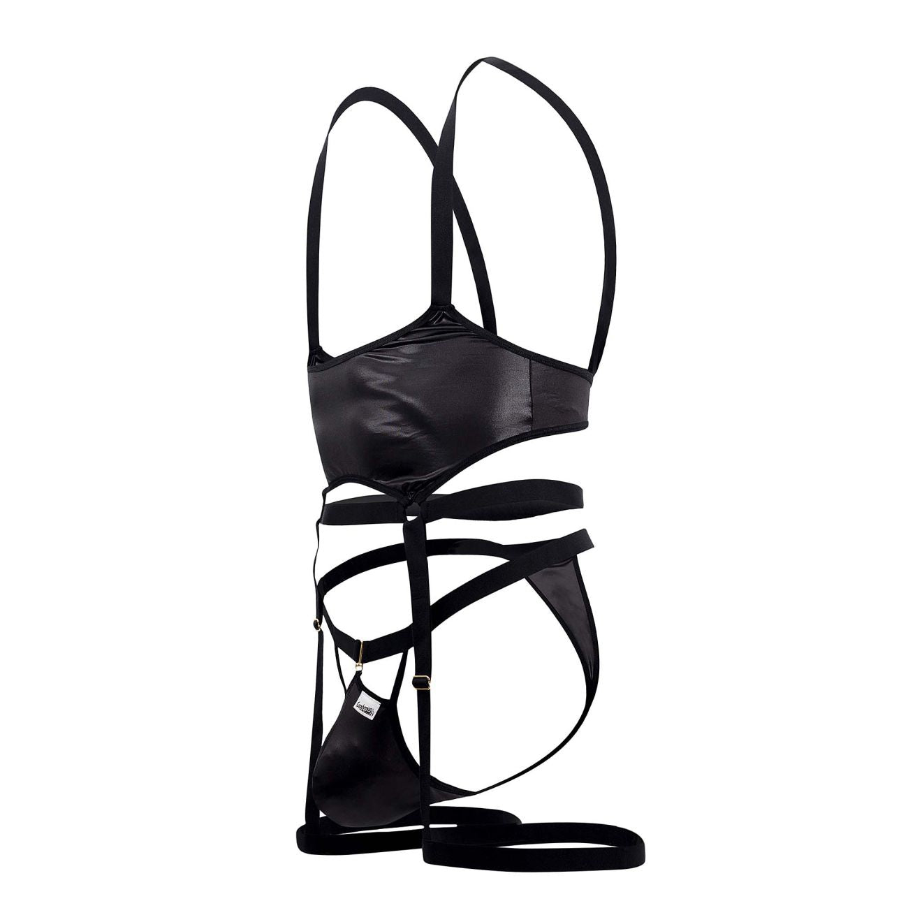 JCSTK - CandyMan 99667 Harness Bodysuit Black